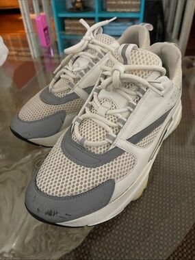 Dior Cream and Gray Men’s Sneakers